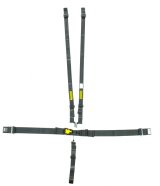 Harness - 5 Point - Latch and Link - SFI 16.1 - Pull Down Right Adjust - Wrap Around - Individual Harness - HANS Ready - Black - Kit thumbnail 1