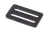 Harness Adjuster - 3 Bar - 2 in Slit - Wrap Around Mount - Steel - Black Powder Coat - Each thumbnail 1