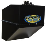 Fuel Cell and Can - 22 gal - SFI - 20.75 in Deep x 16.5 in Wide - 10 AN Male Outlet - 8 AN Male Return - 6 AN Rollover Valve - Foam - Steel - Black Powder Coat - Dirt Late Model / Modified - Each thumbnail 1