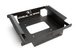 Jug Mounting Bracket - Race Jugs - Floor Mount - Locking Tab System - Steel - Black Powder Coat - Each thumbnail 1