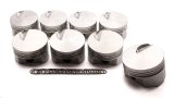 Piston - Flat Top - Forged - 4.310 in Bore - 1/16 x 1/16 x 3/16 in Ring Grooves - Minus 3.00 cc - Big Block Chevy - Set of 8 thumbnail 1