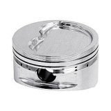 Piston - 400 Inverted Dome - Forged - 4.155 in Bore - 1/16 x 1/16 x 3/16 in Ring Grooves - Minus 21.00 cc - Small Block Chevy - Set of 8 thumbnail 1
