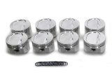 Piston - 350 Inverted Dome - Forged - 4.040 in Bore - 1/16 x 1/16 x 3/16 in Ring Grooves - Minus 16.00 cc - Small Block Chevy - Set of 8 thumbnail 1