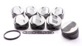 Piston - 350 Dome - Forged - 4.040 in Bore - 1/16 x 1/16 x 3/16 in Ring Grooves - Plus 7.00 cc - Small Block Chevy - Set of 8 thumbnail 1