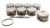 Piston - Flat Top - Forged - 4.530 in Bore - 1/16 x 1/16 x 3/16 in Ring Grooves - Minus 3.00 cc - Big Block Chevy - Set of 8 thumbnail 1