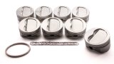 Piston - 400 Inverted Dome - Forged - 4.165 in Bore - 1/16 x 1/16 x 3/16 in Ring Grooves - Minus 16.00 cc - Small Block Chevy - Set of 8 thumbnail 1