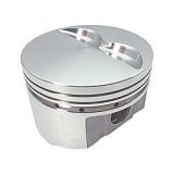 Piston - Pontiac 455 Flat Top - Forged - 4.185 in Bore - 1/16 x 1/16 x 3/16 in Ring Grooves - Minus 5.00 cc - Pontiac V8 - Set of 8 thumbnail 1