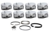 Piston and Ring - Forged - 4.040 in Bore - 1.20 x 1.50 x 3.00 mm Ring Grooves - Minus 5.00 cc - Small Block Chevy - Kit thumbnail 1