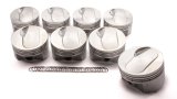 Piston - 502 Replacement Series - Forged - 4.470 in Bore - 1/16 x 1/16 x 3/16 in Ring Grooves - Plus 1.00 cc - Big Block Chevy - Set of 8 thumbnail 1