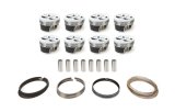 Piston and Ring - Pro 2681 Series - 4.005 in Bore - 0.048 in x 0.06 in x 0.119 in Ring Grooves - Minus 4.50 cc - Small Block Chevy - Kit thumbnail 1