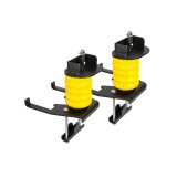 Bump Stop - SumoSprings - OEM Style - 4 in OD - 5 in Tall - Bolt-On - 54 gr - Rear - Brackets / Hardware Included - Polyurethane - Yellow - 2800 lb Capacity - Super Duty - Ford Fullsize Truck 1999-2016 - Pair thumbnail 1