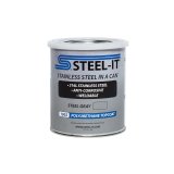 Paint - Stainless Steel in a Can - Urethane - Weldable - Non-Corrosive - Steel Gray - 1 qt Can - Each thumbnail 1