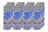 Paint - Stainless Steel in a Can - Urethane - Weldable - Non-Corrosive - Steel Gray - 12 oz Aerosol - Set of 12 thumbnail 1