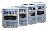 Paint - Stainless Steel in a Can - Urethane - Weldable - Non-Corrosive - Steel Gray - 1 gal Can - Set of 4 thumbnail 1