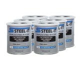 Paint - Stainless Steel in a Can - Urethane - Weldable - Non-Corrosive - Steel Gray - 1 qt Can - Set of 6 thumbnail 1
