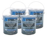 Paint - Stainless Steel in a Can - Urethane - Weldable - Non-Corrosive - Charcoal - 1 gal Can - Set of 4 thumbnail 1