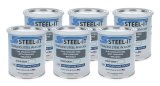 Paint - Stainless Steel in a Can - Urethane - Weldable - Non-Corrosive - Gray - 1 qt Can - Set of 6 thumbnail 1