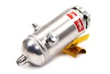 Power Steering Reservoir - 12 oz - 5 in Tall x 3 in Diameter - 6 AN Male Inlet - 10 AN Male Outlet - Bracket / Cap Included - Aluminum - Natural - Each thumbnail 1