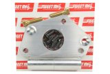 Power Steering Pump Bracket - Passenger Side Head Mount - Hardware Included - Aluminum - Clear Anodized - Sweet Combination Pumps - Small Block Chevy - Kit thumbnail 1