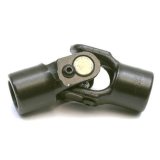 Steering Universal Joint - Single Joint - 3/4 in Double D to 1 in Double D Aftermarket - Steel - Black Paint - Each thumbnail 1