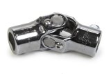Steering Universal Joint - Single Joint - 3/4 in Double D to 3/4 in Double D - Steel - Chrome - Each thumbnail 1