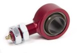 Steering Shaft Support - Spherical Rod End - 3/4-16 in Right Hand Male Thread - Greasable - Aluminum - Red Anodized - 1-1/8 in Steering Shaft Support - Each thumbnail 1