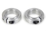 Shaft Collar - 1-1/8 in ID - Clamp-On - Aluminum - Natural - Pair thumbnail 1