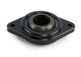 Flange Bearing - Steering Shaft - Floor / Firewall Mount - 3/4 in Spherical Bearing - Aluminum - Black Anodized - Each thumbnail 1