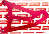 Strut Rod Bracket - Upper - Slotted - Aluminum - Red Anodized - Pair thumbnail 1