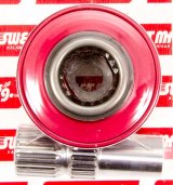 Steering Wheel Quick Release - Weld-On - SFI 42.1 - Aluminum - Red Anodized - 3/4 in Shaft - 3-Bolt Steering Wheel - Kit thumbnail 1