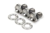 Steering Wheel Bolt Kit - 0.5 in Long - 1/2 in Hex Head - 5/16-18 in Thread - Titanium - Natural - set of 3 thumbnail 1