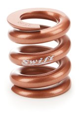 Bump Stop Spring - Round Wire - 2.25 in Free Length - 2 in OD - 3500 lb/in Spring Rate - Steel - Copper Powder Coat - Each thumbnail 1