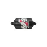 Fuel Filter - Pro-Street Billet - In-Line - 35 Micron - Stainless Element - 6 AN Male Inlet - 6 AN Male Outlet - Aluminum - Black Anodized - Each thumbnail 1
