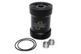 Oil Filter - Canister - Screw-On - 5.75 in Tall - 1-12 in Thread - 75 Micron Replaceable Element - Aluminum - Black Anodized - Universal - Each thumbnail 1