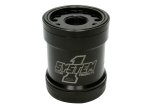 Oil Filter - HP6 - Canister - Screw-On - 5.25 in Tall - 1-1/2-12 in Thread - Replaceable Element - Aluminum - Black Anodized - Universal - Each thumbnail 1