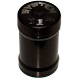 Oil Filter - Canister - Screw-On - 5.25 in Tall - Universal Thread - 35 Micron Replaceable Element - Aluminum - Black Anodized - Universal - Each thumbnail 1