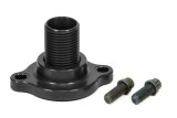 Oil Filter Adapter - Non-Bypass - Bolt-On - 3/4-16 in Center Thread - Aluminum - Black Anodized - Small Block Chevy - Each thumbnail 1