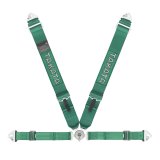 Harness - 4-Point - Race - Camlock - Pull Up Adjust - Clip-In - Individual Harness - Green - Kit thumbnail 1