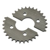 Axle Pulley - 31 Tooth - Aluminum - Natural - Quarter Midget - Each thumbnail 1