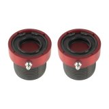 Axle Housing Seal - Outer - Bellows - 1.438 in OD - 0.813 in ID - Greaseable - Rubber / Aluminum - Red Anodized - Dana 30 / 44 - Pair thumbnail 1