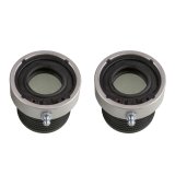 Axle Housing Seal - Outer - Bellows - 1.438 in OD - 0.813 in ID - Greaseable - Rubber / Aluminum - Silver Anodized - Dana 30 / 44 - Pair thumbnail 1