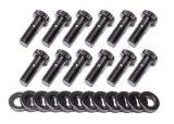 Ring Gear Bolt Kit - 3/8-24 in Thread - 1.312 in Long - 12 Point Head - Chromoly - Black Oxide - Mopar 7-1/4 in and 8-3/4 in - Set of 12 thumbnail 1