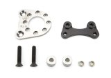 Brake Caliper Bracket - Rear - Bolt-On - 1.0 Degree Camber - 8-Bolt Flange - Aluminum / Steel - Natural / Black Anodized - Wide 5 - Tiger Bolt-On Snout - Kit thumbnail 1