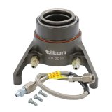 Throwout Bearing - 2000-Series - Hydraulic - 44 mm Radius Face - 3.00 in Overall Length - Braided Stainless Lines - Tilton 5.5-7.25 in Triple Disc Clutches - Each thumbnail 1