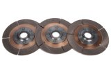 Clutch Disc - Full Circle 6-Rivet - 5.5 in Diameter - 1-5/32 in x 26 Spline - Rigid Hub - Metallic - Tilton Clutches - Set of 3 thumbnail 1