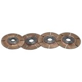 Clutch Disc - Full Circle 6-Rivet - 5.5 in Diameter - 1-5/32 in x 26 Spline - Rigid Hub - Metallic - Tilton Clutches - Set of 4 thumbnail 1