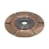 Clutch Disc - Full Circle 6-Rivet - 5.5 in Diameter - 1 in x 23 Spline - Rigid Hub - Metallic - Tilton Clutches - Each thumbnail 1