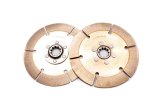 Clutch Disc - Full Circle 6-Rivet - 7.25 in Diameter - 1-1/8 in x 10 Spline - Rigid Hub - Metallic - Tilton Clutches - Pair thumbnail 1