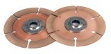 Clutch Disc - Full Circle 6-Rivet - 7.25 in Diameter - 1-5/32 in x 26 Spline - Rigid Hub - Metallic - Tilton Clutches - Pair thumbnail 1