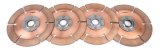 Clutch Disc - Full Circle 6-Rivet - 7.25 in Diameter - 1-5/32 in x 26 Spline - Rigid Hub - Metallic - Tilton Clutches - Set of 4 thumbnail 1